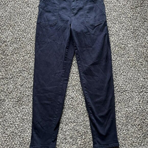 Judy Blue Pants - Judy Blue Pants Womens 9/29 Dark Blue High Waisted Straight Pants Zipper Closur